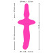 Coup!es Choice 2in1 Vibrator + Butt Plug Pink